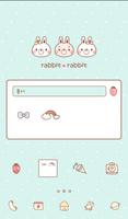 rabbit rabbit 도돌런처 테마 imagem de tela 1