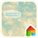the blue sky 도돌런처 테마 APK