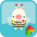 the little piggy dodol theme APK