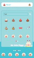 the little piggy(큐피드) 도돌런처 테마 imagem de tela 1