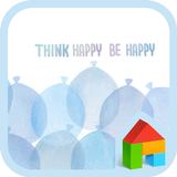 think happy be happy Zeichen