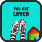you are loved mint dodol theme-icoon