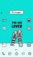 You are loved (mint) 도돌런처 테마 poster