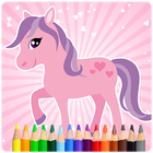 Pony Colouring and Painting Book icône