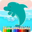 Coloring Dolphin Game Book