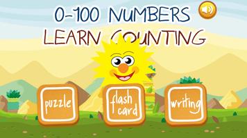 0-100 Kids Counting Numbers Affiche