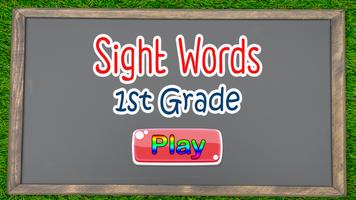 Sight Word 1st Grade Flashcard poster