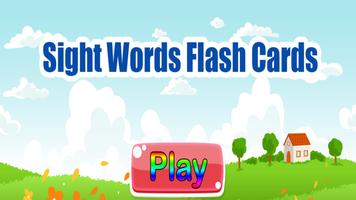 Sight Word Flash Cards Anglais Affiche