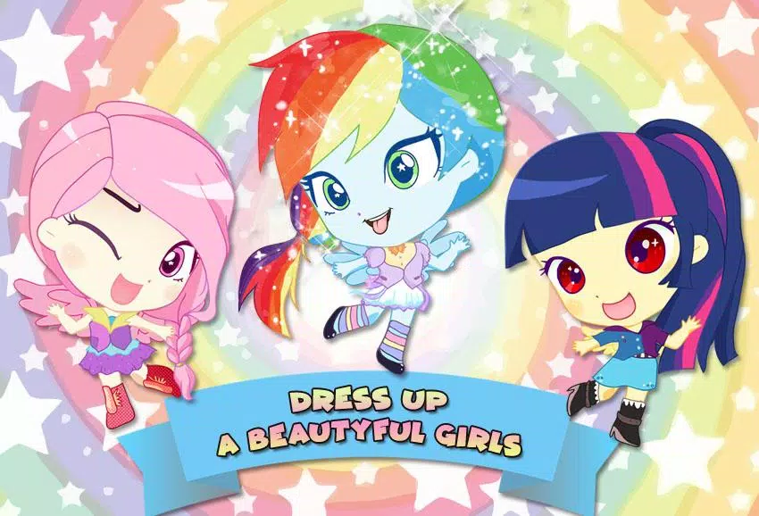 Descarga de APK de Mini Ponies Rainbow Pinkie Pony Dress Up para Android