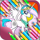 Pony Coloring Book icône