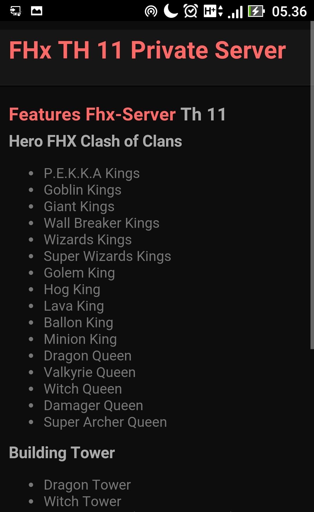Fhx Th 11 Private Server COC for Android - APK Download