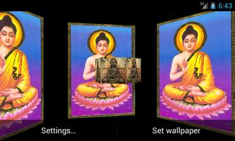 Lord Budha 3D Live Wallpaper screenshot 1