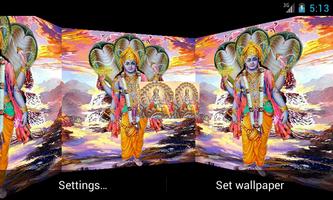 Lord Vishnu 3D Live Wallpaper постер
