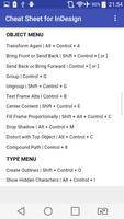 Cheat Sheet for InDesign screenshot 2