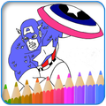 ”How to color Captain America hero game