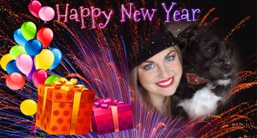 New Year Photo Poster Frame captura de pantalla 1