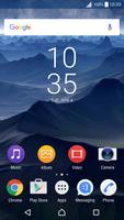 Blue desert Xperia theme Cartaz