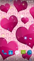Pink Heart Live Wallpaper syot layar 2