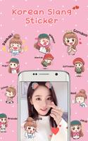 Korean Sticker Chat & Photo Affiche