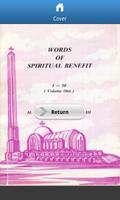 Poster Words of Spiritual Benefit