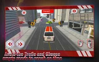 Doctor Ambulance Rescue City Drive 3D Simulator syot layar 2