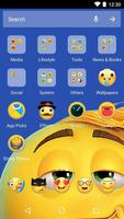 Face Theme - 3D Emoji Theme & HD Wallpaper capture d'écran 1