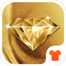 Gold Glitter- Glitter Theme for Android APK