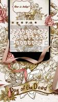 Rose Skull Keyboard Theme screenshot 1