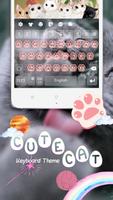 Cute Cat Keyboard Theme capture d'écran 2