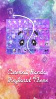 Cute Panda Keyboard Theme تصوير الشاشة 1