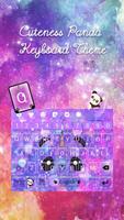 Cute Panda Keyboard Theme capture d'écran 2