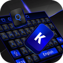 Black Blue Keyboard Theme aplikacja