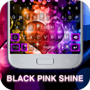 Black Pink Shine Keyboard Theme aplikacja