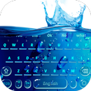 3D Glass Drop Keyboard Theme aplikacja