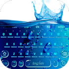 ikon 3D Glass Drop Keyboard Theme