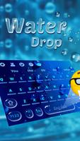 3D Glass Drop Keyboard Theme پوسٹر