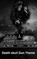 Death Skull Gun Keyboard Theme screenshot 1