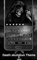 Death Skull Gun Keyboard Theme screenshot 2