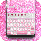 Pink Diamond Keyboard Theme आइकन