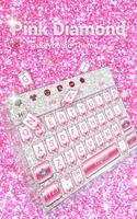 Pink Diamond Keyboard Theme syot layar 1