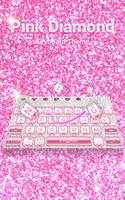 Pink Diamond Keyboard Theme capture d'écran 2