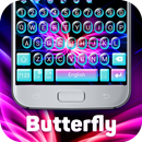 Purple Butterfly Keyboard Theme APK