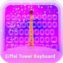 Purple Eiffel Tower Keyboard Theme aplikacja