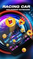 برنامه‌نما Racing Car Dashboard Keyboard Theme عکس از صفحه