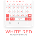 White Red Keyboard Theme APK