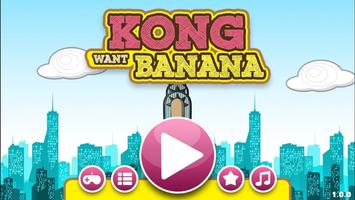 Kong Want Banana: Gorilla game captura de pantalla 2