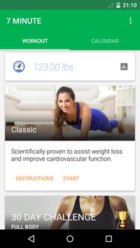 7 Minute Workout تصوير الشاشة 1