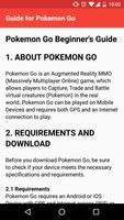 Guide for Pokemon Go poster