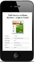 Paid Surveys at Home Reviews पोस्टर