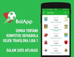 BolApp- Jadwal & Hasil Gojek Traveloka Liga 1 2017 Affiche